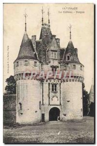 Postcard Old Fraze Chateau Le Donjon