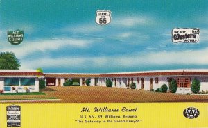 Postcard Mt Williams Court Williams Arizona AZ