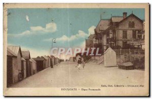 Houlgate - Digue Promenade - Old Postcard