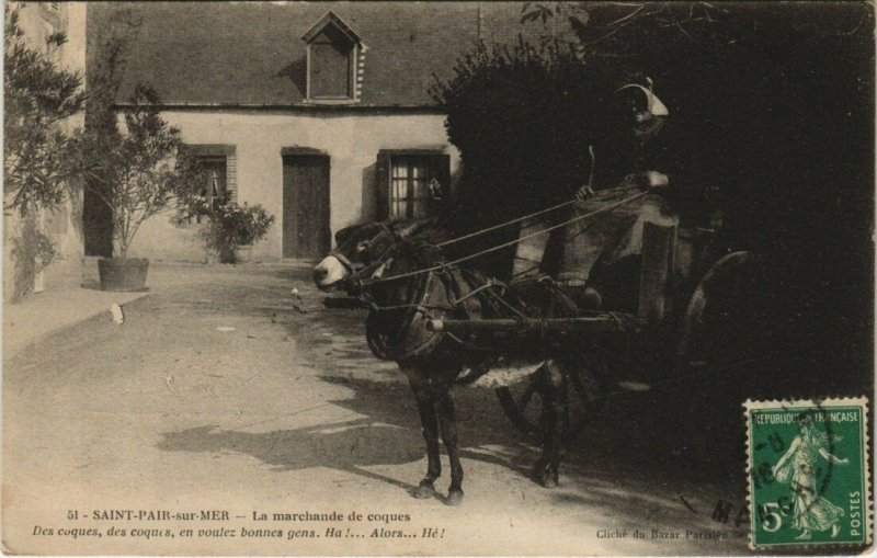 CPA St-PAIR-sur-MER La marchande de coques (38629)