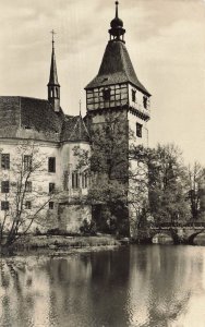 Blatná Castle Czech Republic Vintage Postcard 1950s Zámek Čes. Těšín