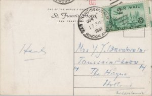 USA St Francis Hotel Union Square San Francisco California Postcard 01.42 