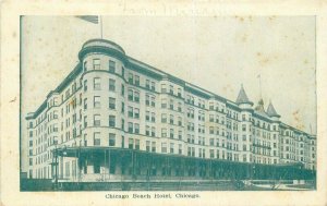 C-1910 Chicago Beach Hotel roadside Illinois Postcard 7211