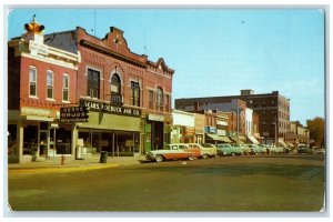 c1950's Sears Roebuck And Co. Business District Lawrenceville Illinois Postcard