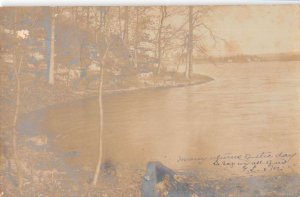 Princeton New Jersey Waterfront Scenic View Real Photo Postcard AA45296