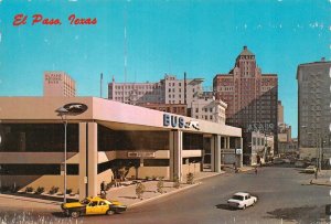 El Paso, TX Texas  GREYHOUND BUS TERMINAL San Francisco Street  4X6  Postcard