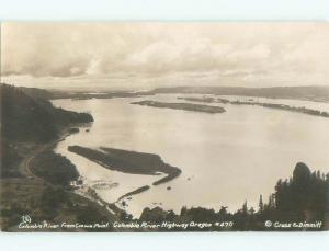 Pre-1930 rppc NICE VIEW Crown Point - Gresham Near Portland Oregon OR i9534