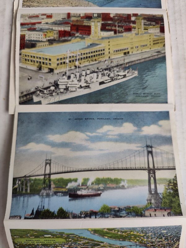 Portland, Oregon and Vicinity 18 Postcard Souvenir Folder Cards