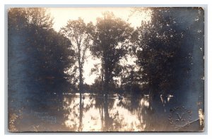 RPPC High Water August 8 1912 Tippecanoe Indiana IN UNP Postcard O18