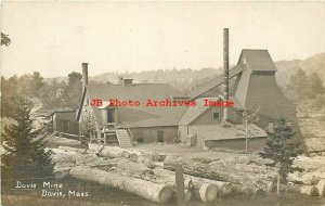 MA, Davis-Rowe, Massachusetts, RPPC, Iron Pyrite Mine, Mining Scene, 1908, Photo