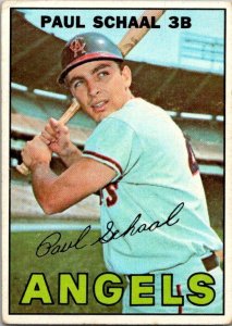 1968 Topps Baseball Card Paul Schaal Calfornia Angels sk3531