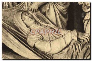 Old Postcard The Saints De Solesmes The Virgin In The Shroud