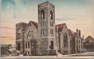 Central Methodist Church Calgary Alberta AB c1908 Linton Bros Postcard H46