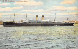 SS Celtic White Star Line Unused 