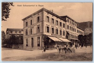 St. Gallen Switzerland Postcard Hotel Schweizerhof in Bad Ragaz 1911