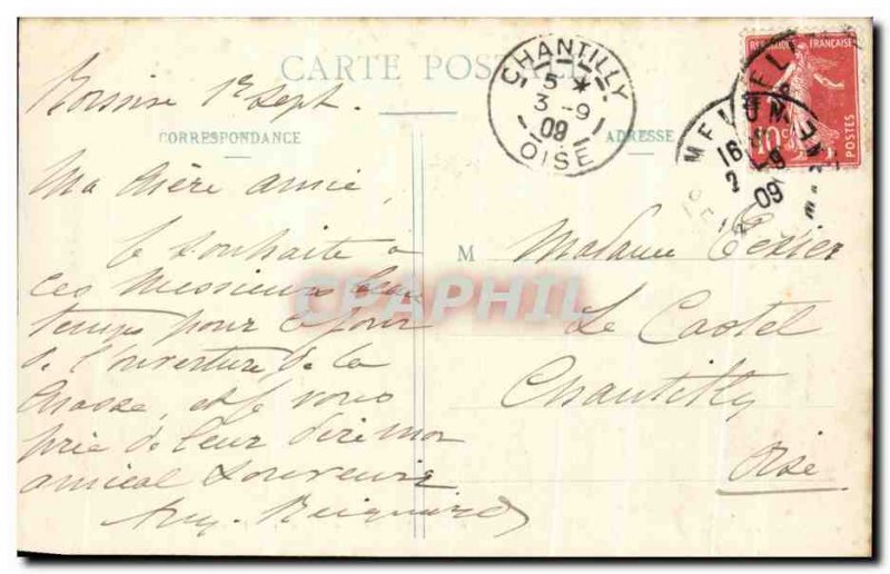 Old Postcard Melun Chateau De Vaux Le Vicomte De La Basin Tritonne