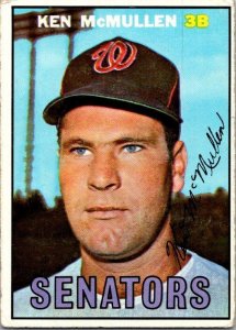 1967 Topps Baseball Card Ken McMullen Washington Senators sk2083