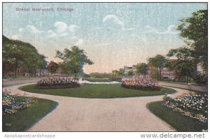 Illinois Chicago Drexel Boulevard 1915