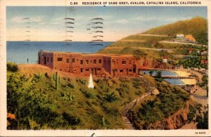 California Catalina Island Avalon Residence Of Zane Grey 1935