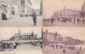 Lot 4 early postcards Oostende Belgium