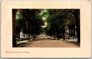 1911 Nahant Street Lynn Massachusetts MA Street View Trees House Posted Postcard