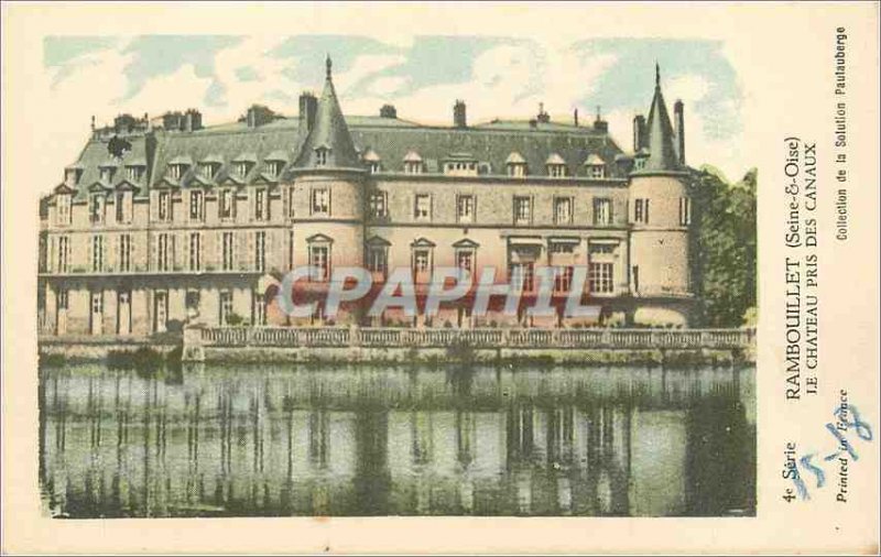 Old Postcard Rambouillet (Seine et Oise) Le Chateau took Channels