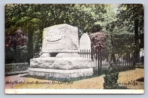 J93/ Rockport Indiana Postcard c1910 Nancy Hanks Lincoln Monument 479
