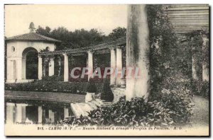 Postcard Old House Cambo Rostand Arnaga Pergola From Pavilion