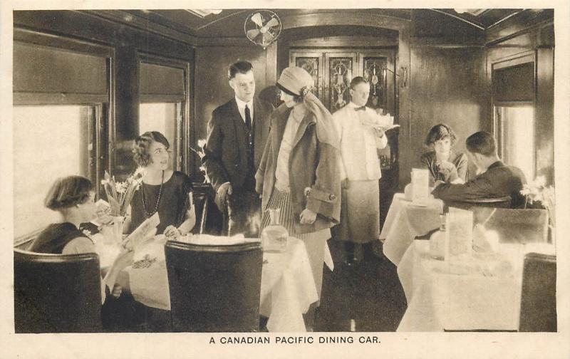 Railroadiana Canadian Pacific dining car observation wagon train locomotive x 5