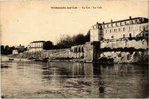 CPA VILLENEUVE-sur-LOT Le Lot La Cale (89779)