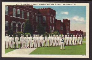 Company Drill Riverside Military Academy GA Post Card 5248