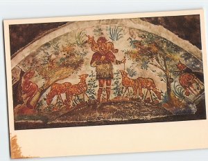 Postcard Good Shepherd with the Flock Catacombe Di S. Domitilla  Rome Italy