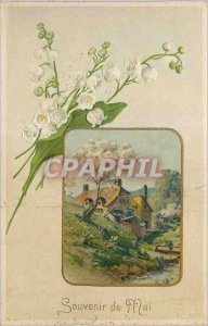Old Postcard Remembrance May Muguet