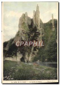 Postcard Old Large Format La Vallee Lesse The Needles Chaleux 14.5 * 21 cm