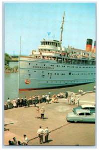 S.S. South American Steaming Lackawanna Terminal Mackinac Island Duluth Postcard