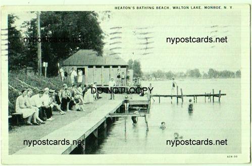 Heaton's Bathing Beach, Walton Lake, Monroe NY