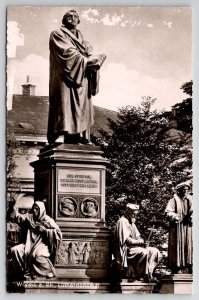 RPPC Luther Monument Worms Germany Postcard B34