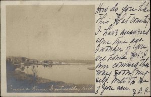 Centreville Centerville MD Riverfront Scene 1906 Used Real Photo Postcard