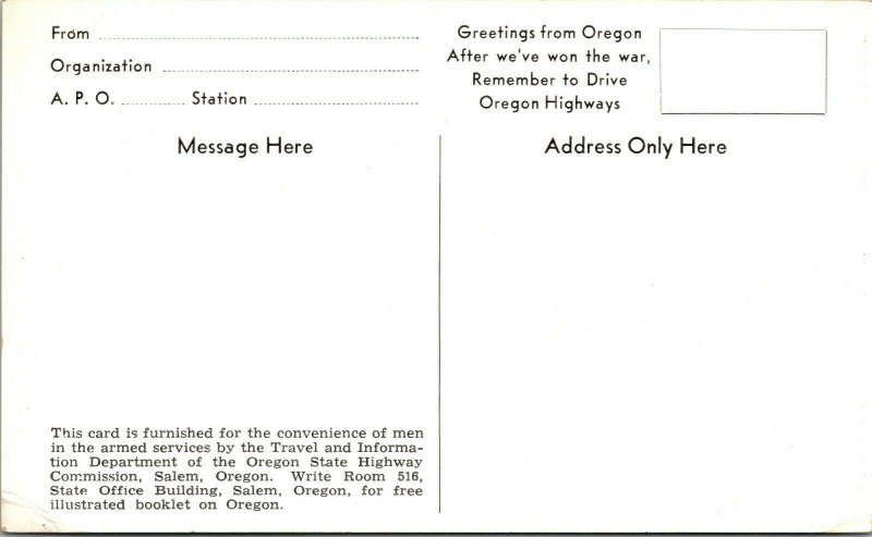 LOT OF 6 Oregon OR Columbia River Highway OCEAN Postcard Old UNPOSTED Vintage PC