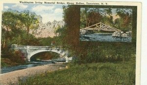 Postcard Washington Memorial Bridge & Sleepy Hollow, Tarrytown. NY         P4