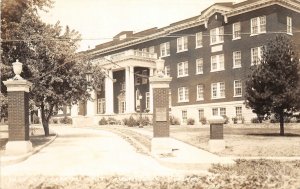 F85/ Wilmore Kentucky RPPC Postcard '38 Geide Crawford Hall Asbury College