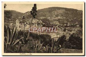 Old Postcard Villefranche Sur Mer general view