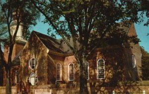 Postcard Bruton Parish Church Colonial Church In America Williamsburg Virginia