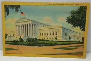 US Supreme Court Washington DC Vintage Postcard