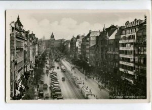 289304 Czechoslovakia PRAGUE St.Venceslas square Vintage photo postcard