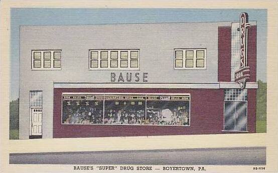 Pennsylvania Boyertown Bauses Super Drug Store