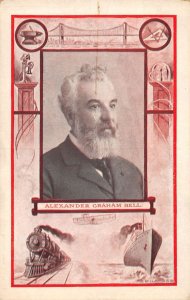 Alexander Graham Bell Telephone Inventor Vintage Postcard AA55757