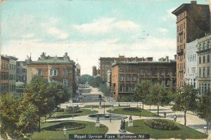 United States Baltimore Mount Vernon Place  1908 