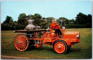 Nott-American Lafrance Steam Pumper Carnival Cars Auto Museum New York Postcard