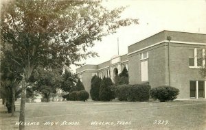 Cook  Weslaco Texas High School 1940s  #3737 Postcard RPPC Real Photo 20-8821